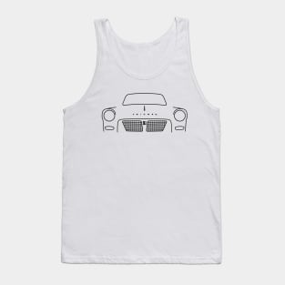 Triumph Herald classic car outline graphic (black) Tank Top